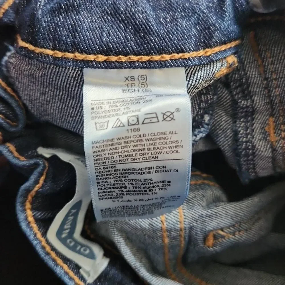 Old Navy Girls Size 5 Blue Denim Skinny Jeans